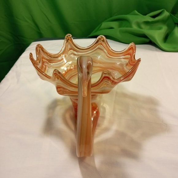 Mid Century Art Blown Glass Swan - Picture 2 of 14